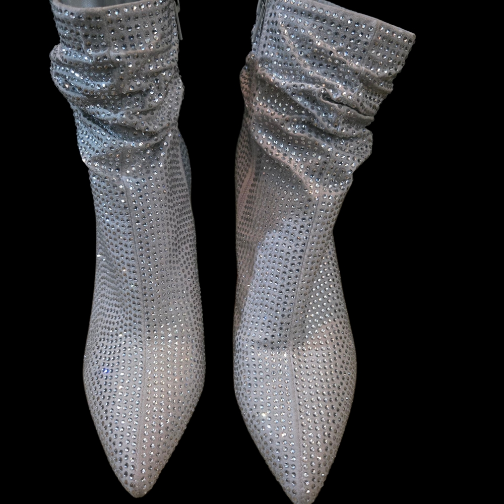 Nine West Silver Studded Heels
